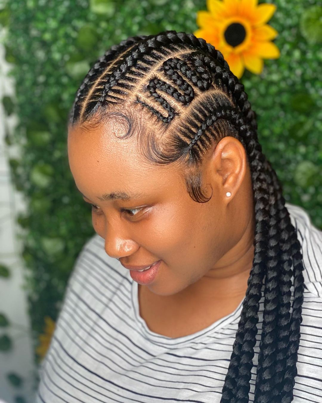 New, stunning Cornrows braids hairstyle for African women