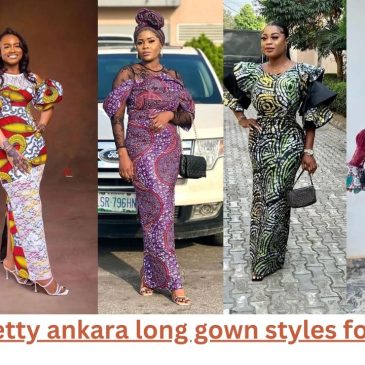 Simple, Pretty ankara long gown styles for outings